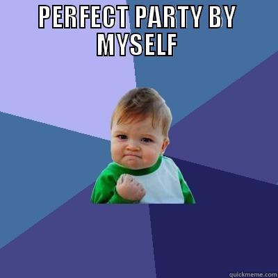 PERFECT PARTY BY MYSELF  Success Kid