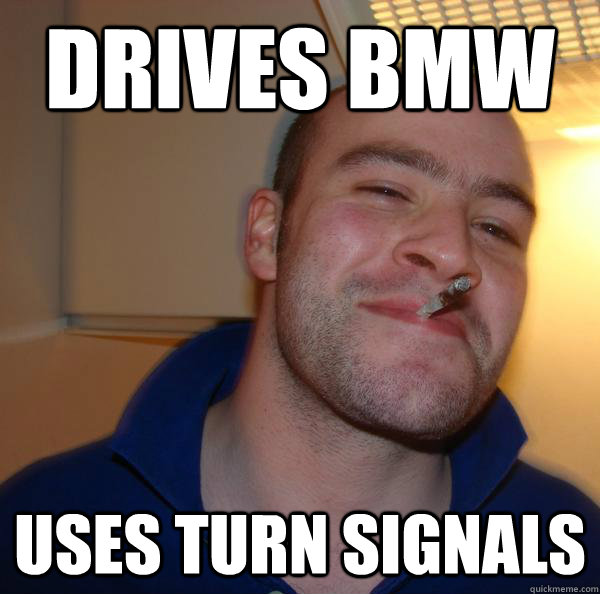 drives bmw uses turn signals - drives bmw uses turn signals  Misc