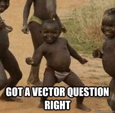  got a vector question right  Add Math
