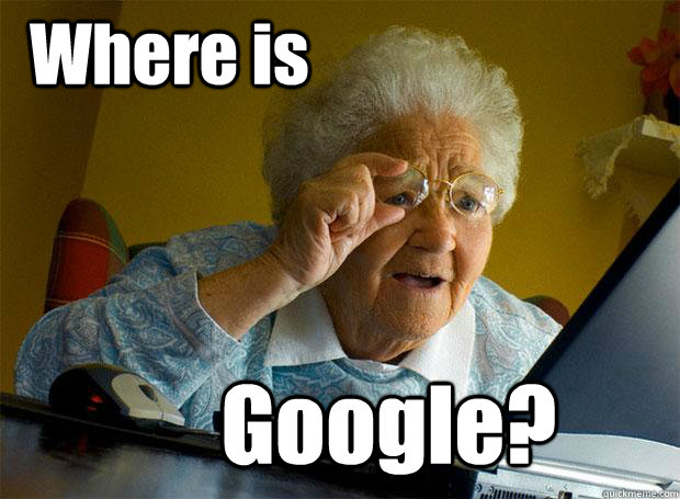 Where is Google?  Grandma finds the Internet