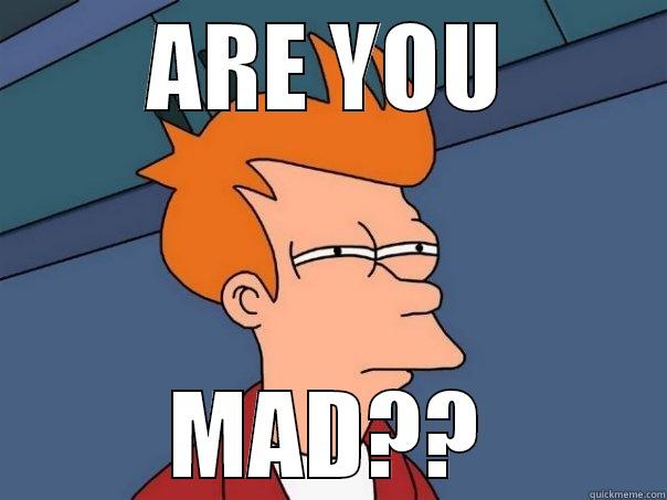 ARE YOU MAD?? Futurama Fry