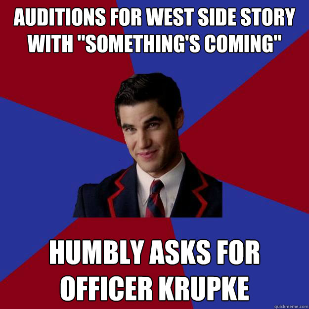 Auditions for West side story with 