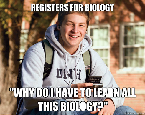 Registers for biology 
