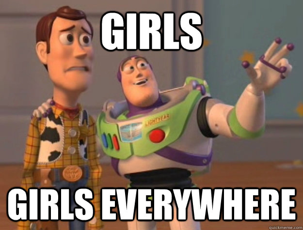 girls Girls Everywhere  Buzz Lightyear