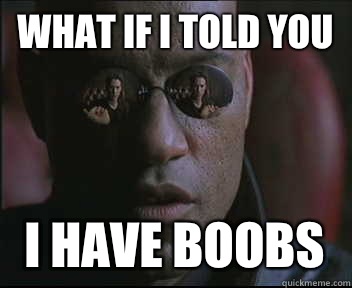 What if I told you I have boobs  Morpheus SC