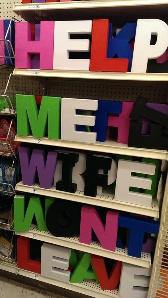In a Michaels Craft Store... -   Misc