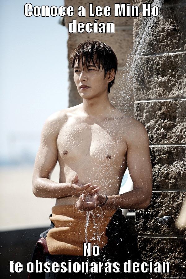 CONOCE A LEE MIN HO DECÍAN NO TE OBSESIONARÁS DECÍAN  Misc
