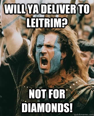 Will Ya Deliver To Leitrim? Not For diamonds!  SOPA Opposer