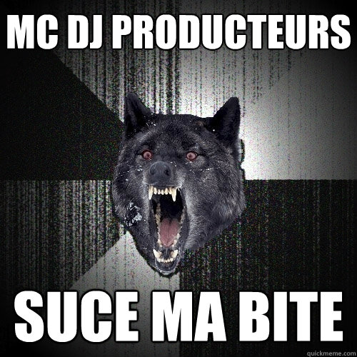 MC DJ PRODUCTEURS SUCE MA BITE  Insanity Wolf