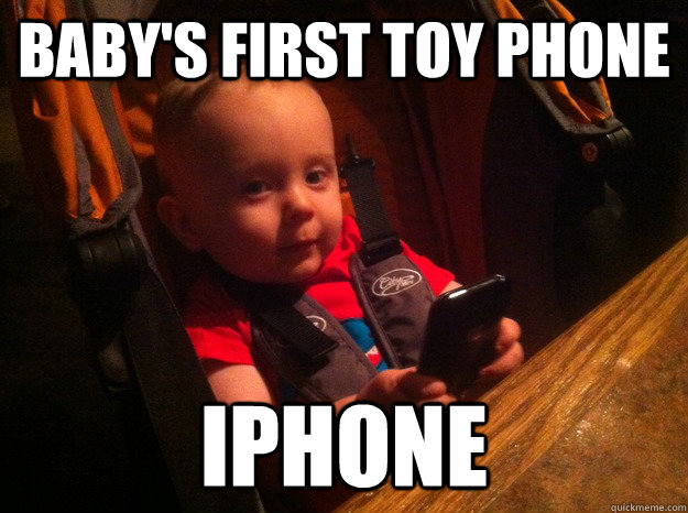 Baby's first toy phone iphone - Baby's first toy phone iphone  Hipster Baby