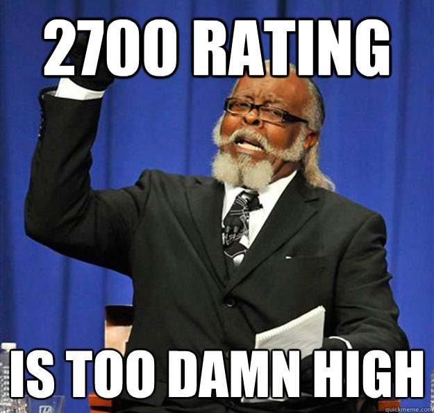2700 rating Is too damn high  Jimmy McMillan
