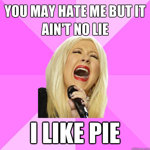 You may hate me but it ain't no lie I like pie  Wrong Lyrics Christina