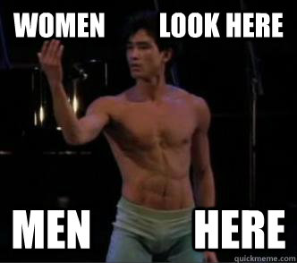 women          look here men            here  wondering eyes