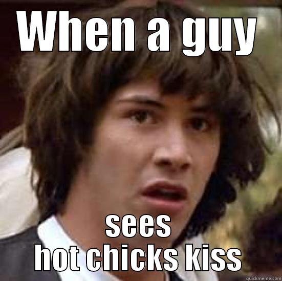 WHEN A GUY SEES HOT CHICKS KISS conspiracy keanu