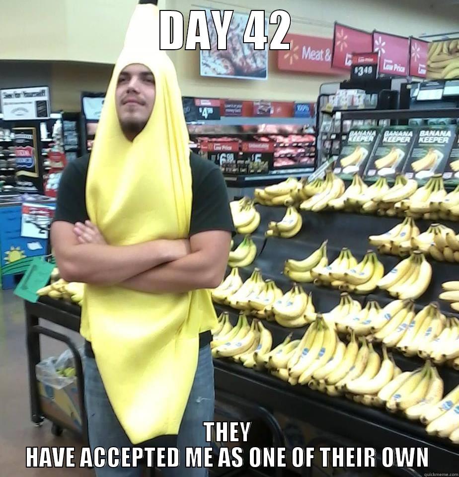 banana man - DAY 42 THEY HAVE ACCEPTED ME AS ONE OF THEIR OWN Misc
