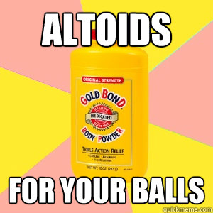 altoids for your balls - altoids for your balls  Gold bond
