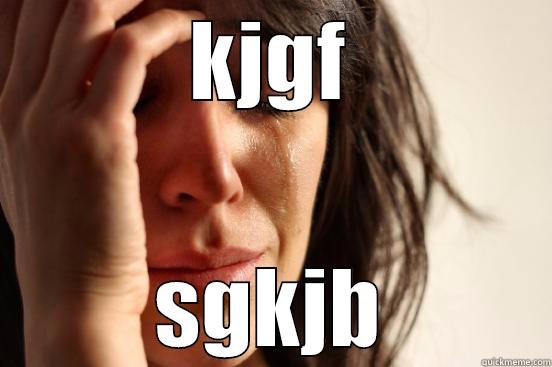 KJGF SGKJB First World Problems