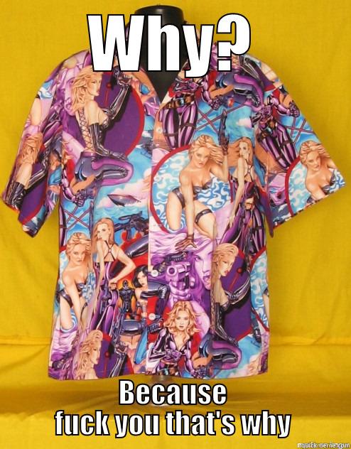 WHY? BECAUSE FUCK YOU THAT'S WHY Misc