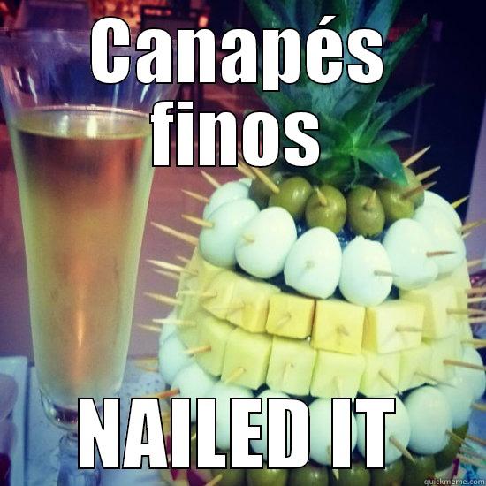 Fancy pinappetizers - CANAPÉS FINOS NAILED IT Misc