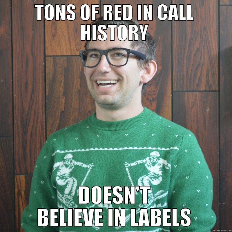 ethan hip so hip  - TONS OF RED IN CALL HISTORY DOESN'T BELIEVE IN LABELS Misc