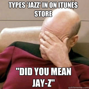 types 'jazz' in on itunes store 