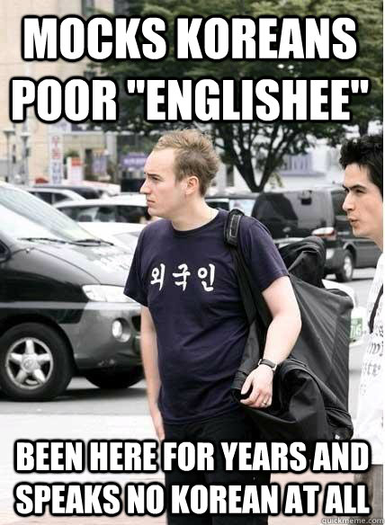 MOCKS KOREANS POOR 