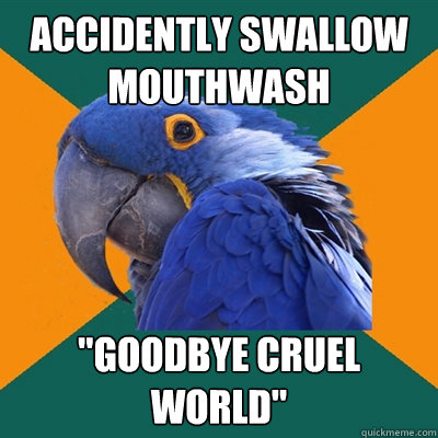 accidently swallow mouthwash 