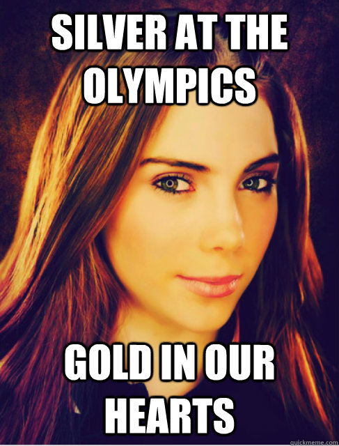 Silver at the Olympics Gold in our hearts  
