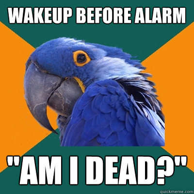 wakeup before alarm 