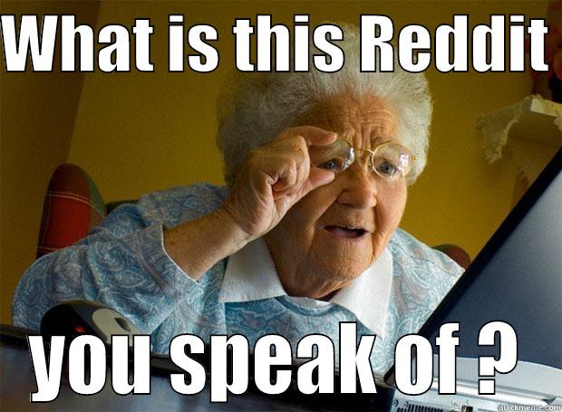 WHAT IS THIS REDDIT  YOU SPEAK OF ? Grandma finds the Internet
