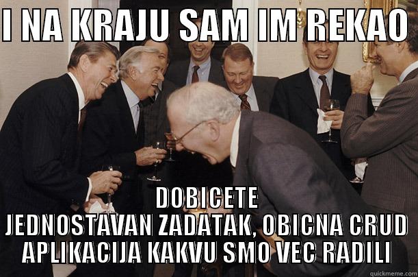 I NA KRAJU SAM IM REKAO  DOBICETE JEDNOSTAVAN ZADATAK, OBICNA CRUD APLIKACIJA KAKVU SMO VEC RADILI Misc