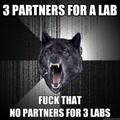 3 Partners for a Lab fuck that
no partners for 3 labs - 3 Partners for a Lab fuck that
no partners for 3 labs  Insanity Wolf