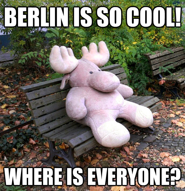 Berlin is so cool! where is everyone?  