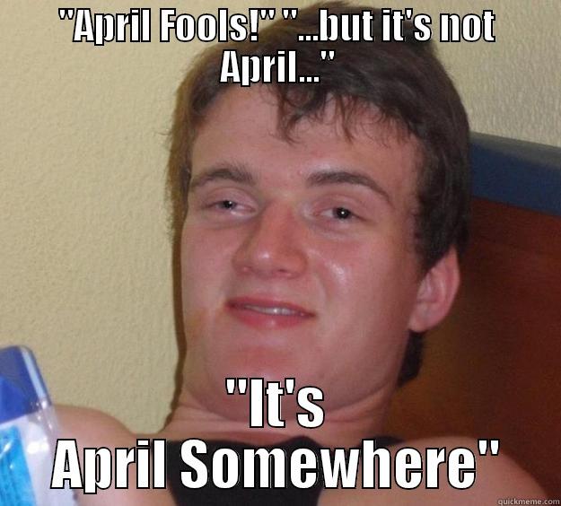 April Fool's - 