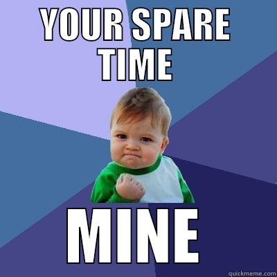 YOUR SPARE TIME MINE Success Kid