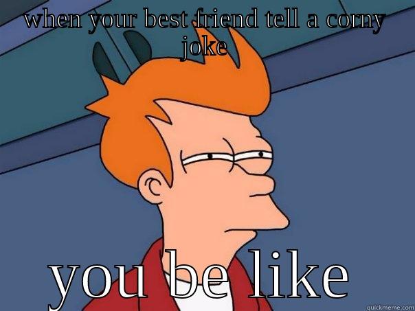 WHEN YOUR BEST FRIEND TELL A CORNY JOKE YOU BE LIKE Futurama Fry
