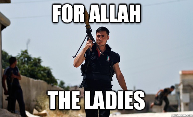 For Allah The ladies   Ridiculously Photogenic Syrian Soldier