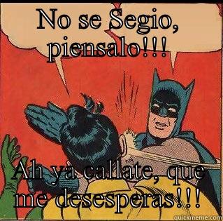 NO SE SEGIO, PIENSALO!!! AH YA CALLATE, QUE ME DESESPERAS!!! Slappin Batman