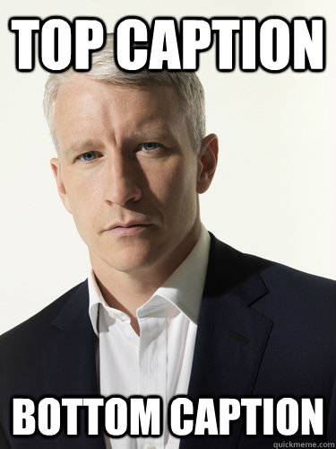 Top caption Bottom caption - Top caption Bottom caption  Whats Anderson Cooper Thinking