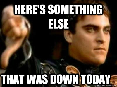 here's something else that was down today  Downvoting Roman