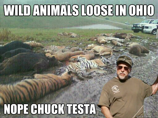 Wild animals loose in Ohio Nope Chuck Testa - Wild animals loose in Ohio Nope Chuck Testa  Misc