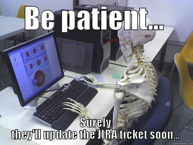ermahgherd waiting - BE PATIENT... SURELY THEY'LL UPDATE THE JIRA TICKET SOON... Misc