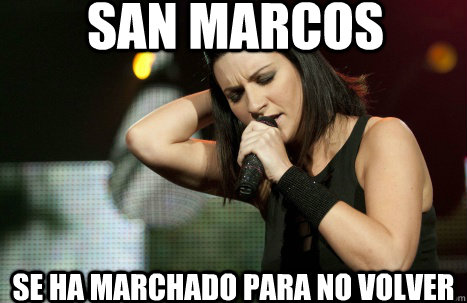 San Marcos se ha marchado para no volver  Laura