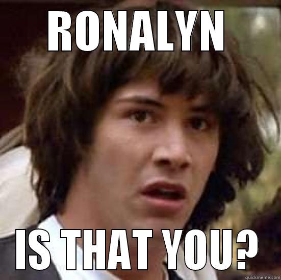 STARS ARE MADE OF SPARKLING CHEESE - RONALYN IS THAT YOU? conspiracy keanu