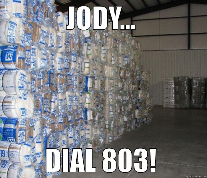 JODY... DIAL 803! Misc