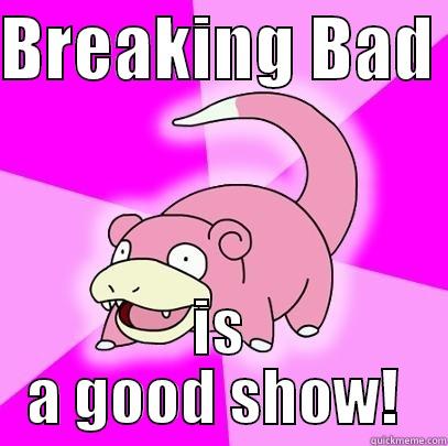 BREAKING BAD  IS A GOOD SHOW!  Slowpoke