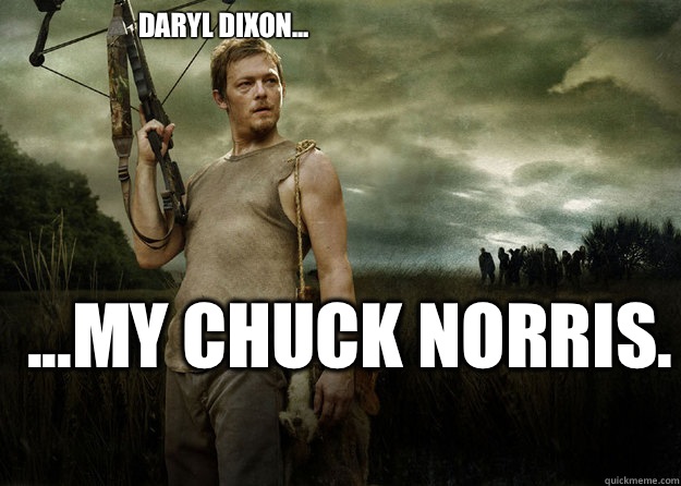 Daryl Dixon... ...my Chuck Norris.   Daryl Dixon