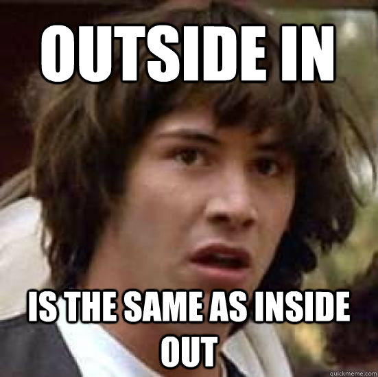 outside in is the same as inside out  conspiracy keanu