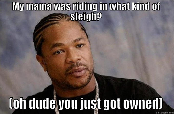 MY MAMA WAS RIDING IN WHAT KIND OF SLEIGH? (OH DUDE YOU JUST GOT OWNED) Joseph Ducreux
