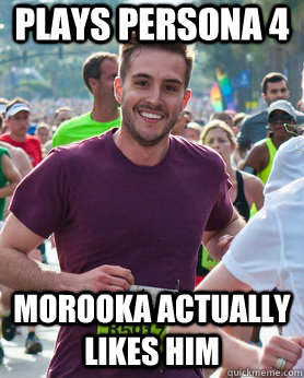 Plays Persona 4 Morooka actually likes him  Ridiculously photogenic guy